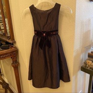 GOOD LAD Girls Brown Dress w/ Bow Size 7Y